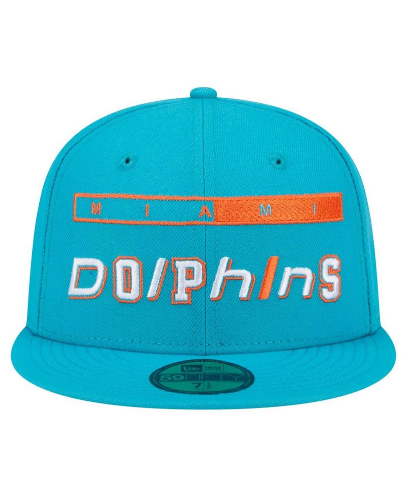 Men's Aqua Miami Dolphins Ransom 59FIFTY Fitted Hat