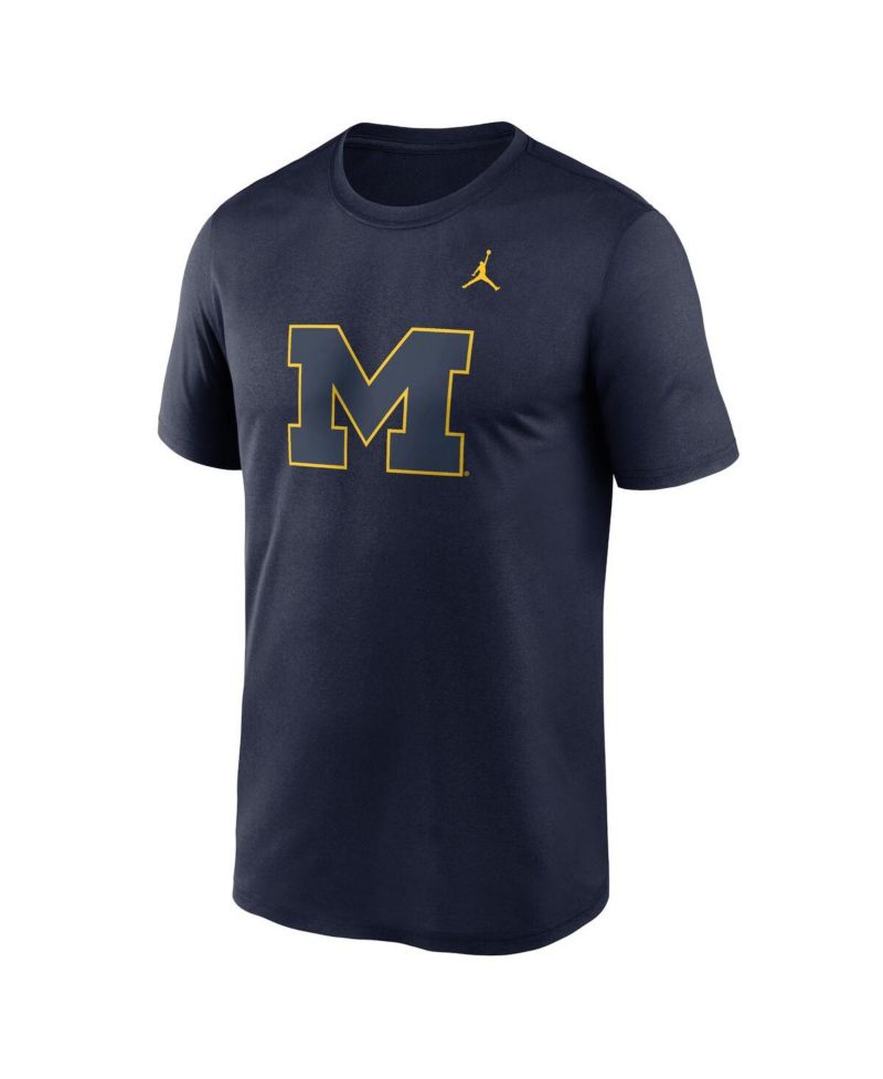 Men's Navy Michigan Wolverines Color Pop Logo Legend T-Shirt