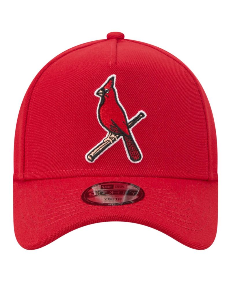 Big Boys and Girls Red St. Louis Cardinals Cooperstown Logo 9FORTY A-Frame Adjustable Hat