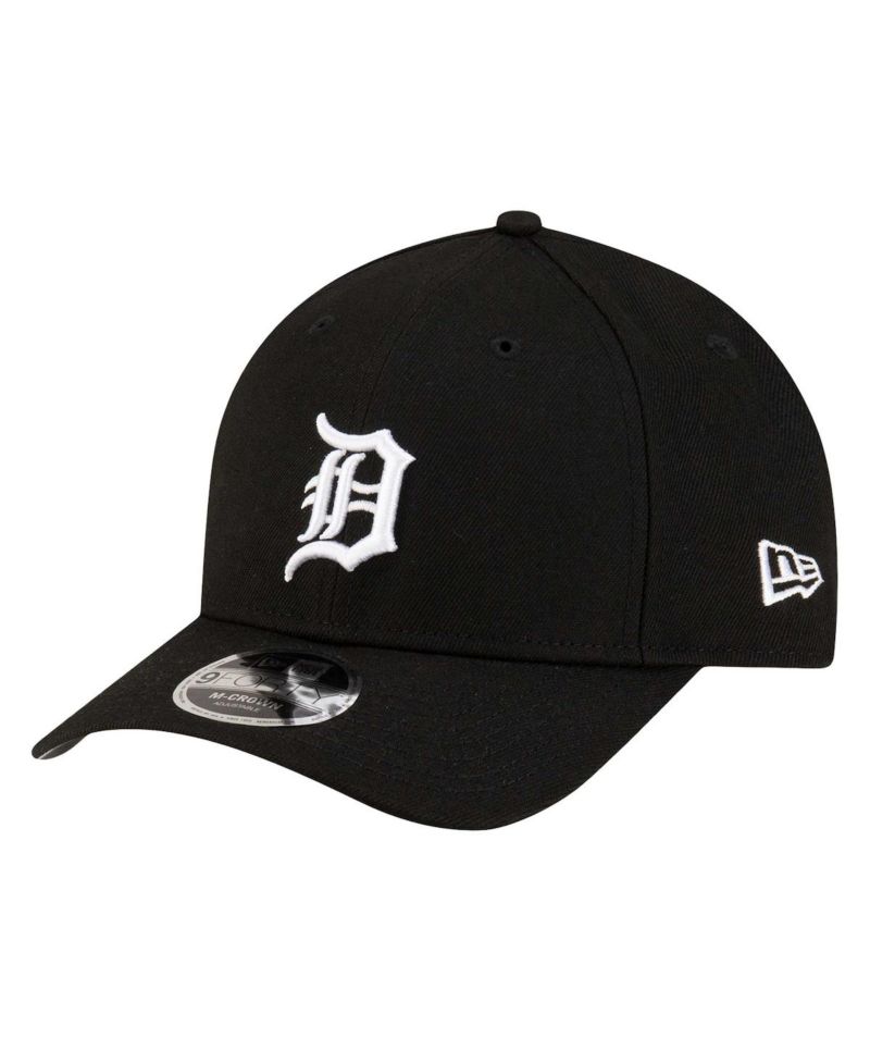 Men's Black Detroit Tigers Player Replica 9Forty Adjustable Hat
