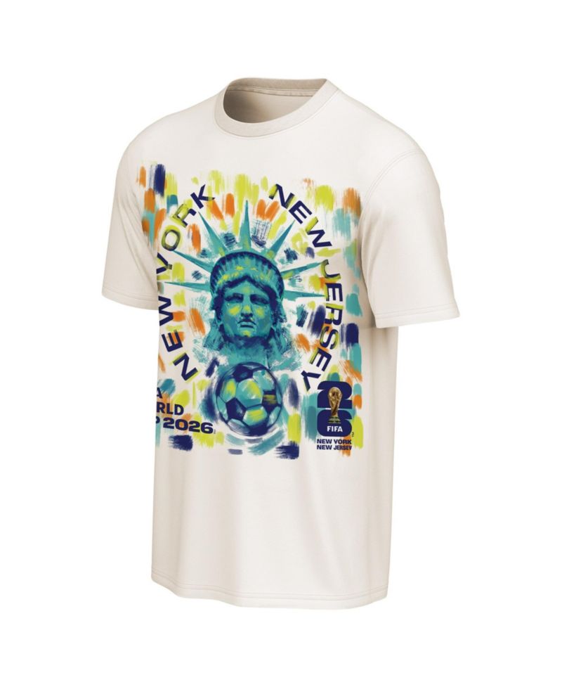 Men's Cream FIFA World Cup 2026 New York/New Jersey Homestyle Poster T-Shirt