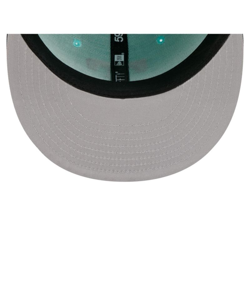 Men's Turquoise/Charcoal Texas Rangers Two-Tone Color Pack 59FIFTY Fitted Hat