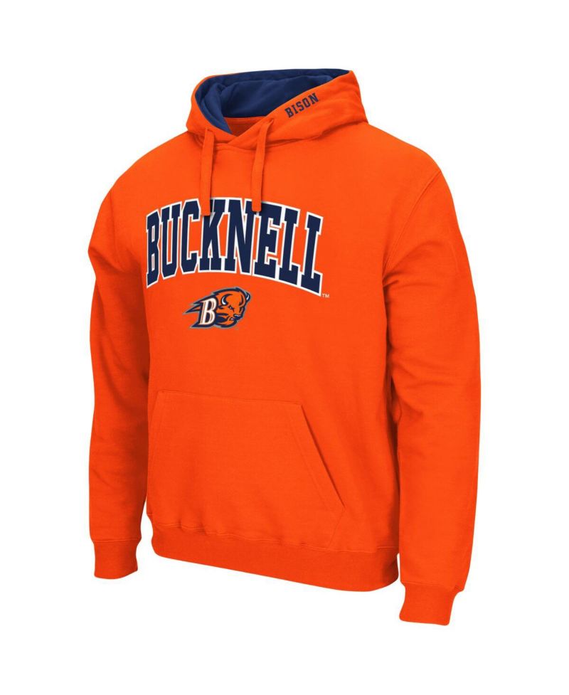 Men's Bucknell Bison Arch and Logo Pullover Hoodie