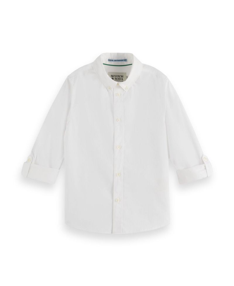 Little and Big Boys Occasional Dobby Long Sleeved Shirt