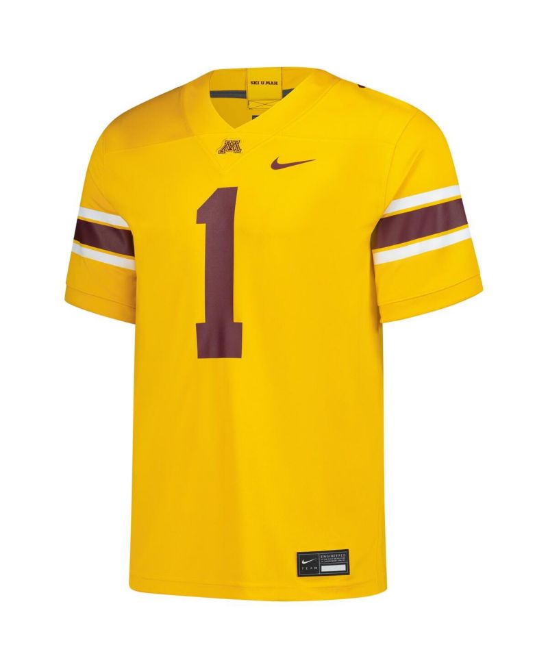Men's 1 Gold Minnesota Golden Gophers Untouchable Replica Game Jersey