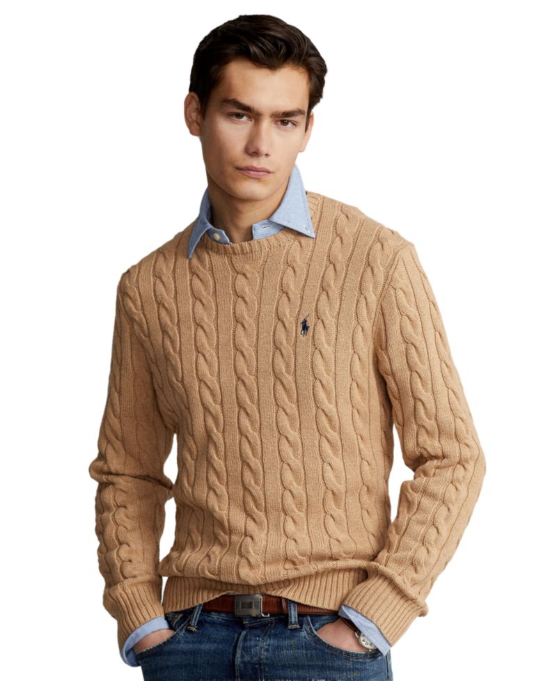 Men's Cable-Knit Cotton Sweater