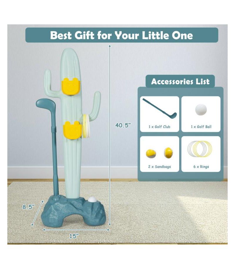 3 in 1 Toddler Sports Activity Center with Golf and Ring Toss