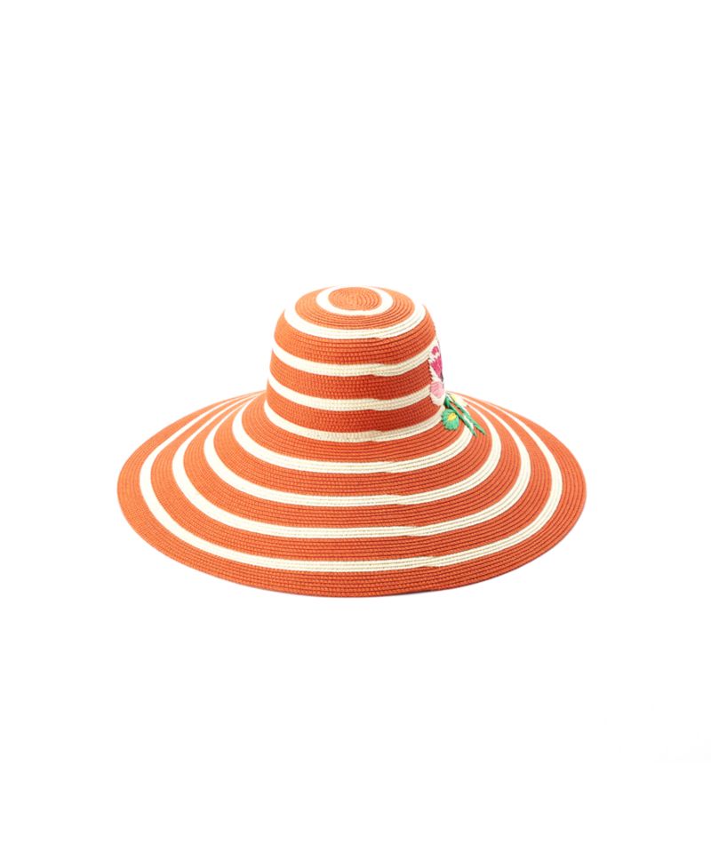 Women's Embroidered Flower Sunhat