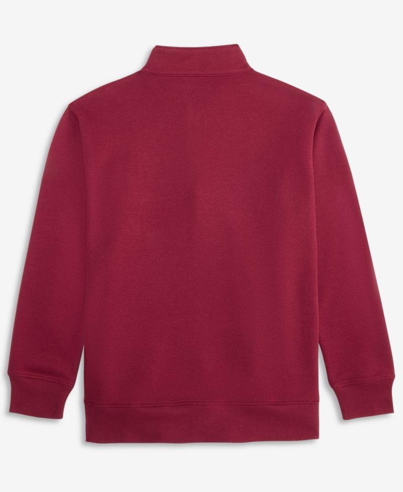 Boys' XS-XL Ribbed Quarter-Zip Sweater