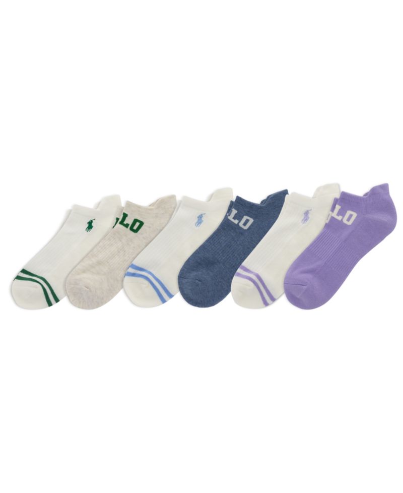 Women's Polo Low Cut Socks, 6-Pack
