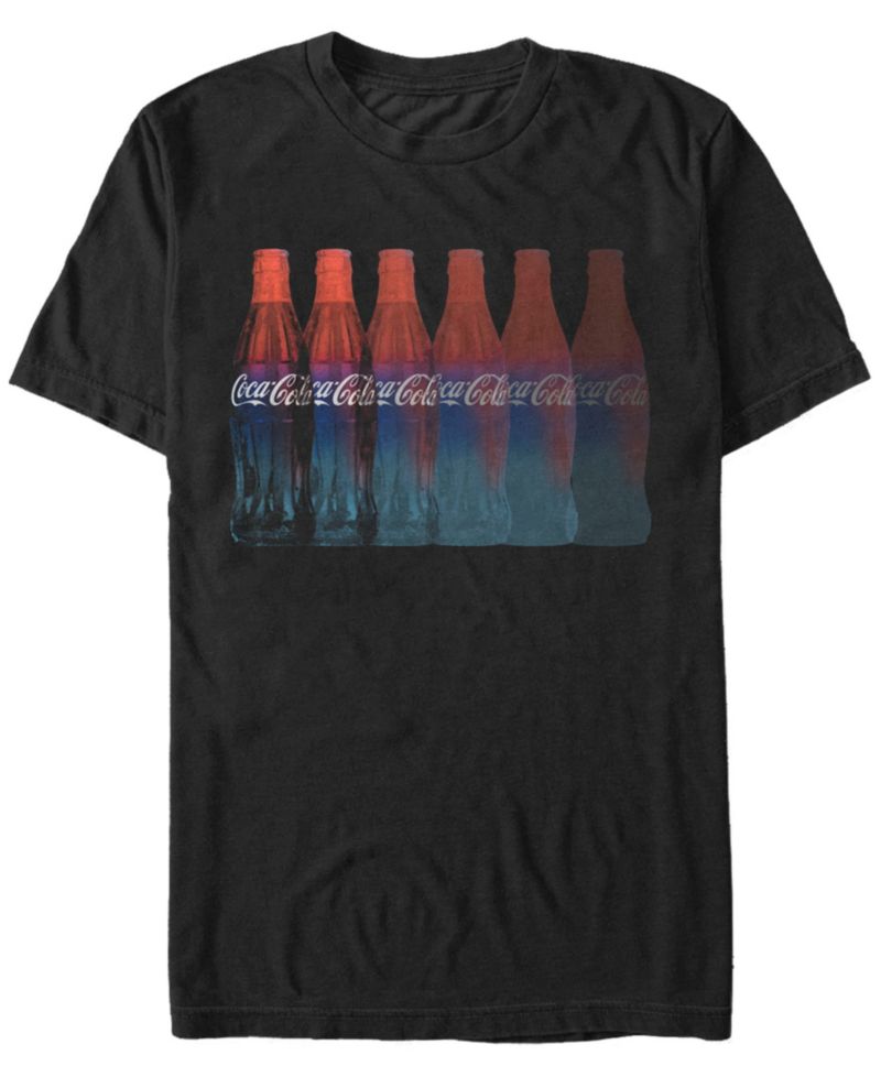 Men's Bottle Repeating Fade Short Sleeve T- shirt