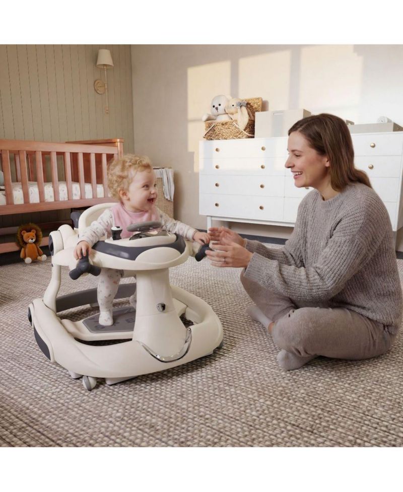 Convertible Baby Activity Walker with Adjustable Height, Foldable Design and Interactive Play Features
