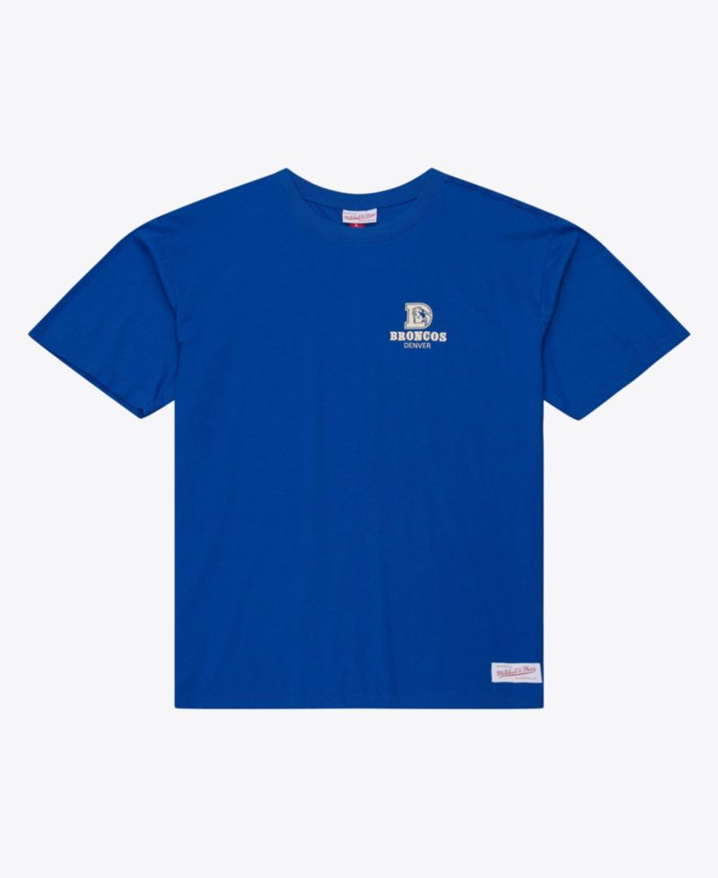 Men's Royal Denver Broncos Core Essentials Micro Logo T-Shirt