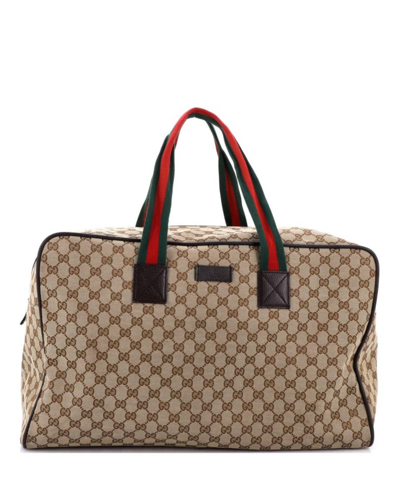 Large Web Carry On Duffle Bag GG Canvas