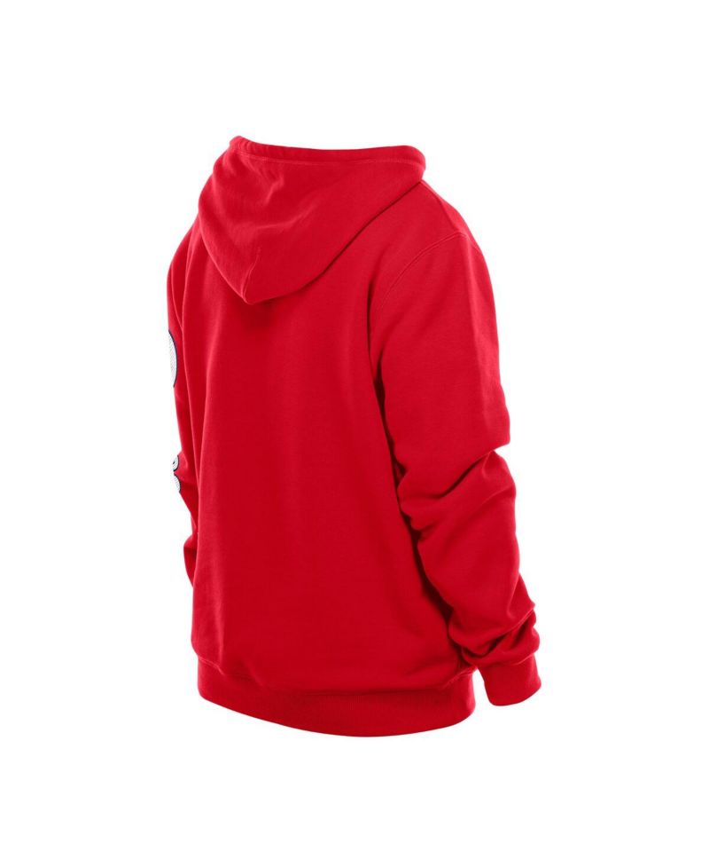 Men's Bryce Harper Red Philadelphia Phillies Design Lab Pullover Hoodie