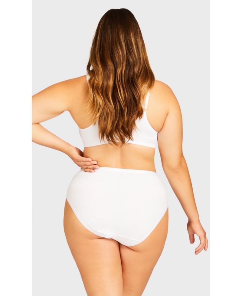 Women's Hi-Cut Cotton/Spandex Panty 3-Pack