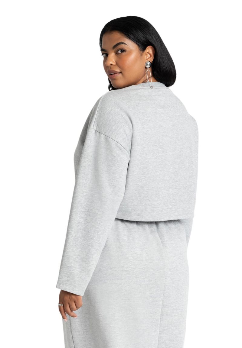 Women's Oversized Cropped Sweatshirt