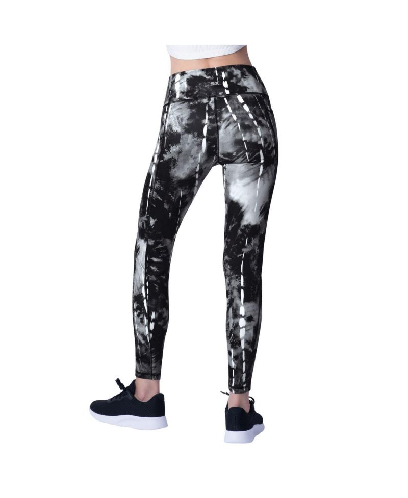 Women's Black Philadelphia Eagles Serena Tie-Dye Leggings