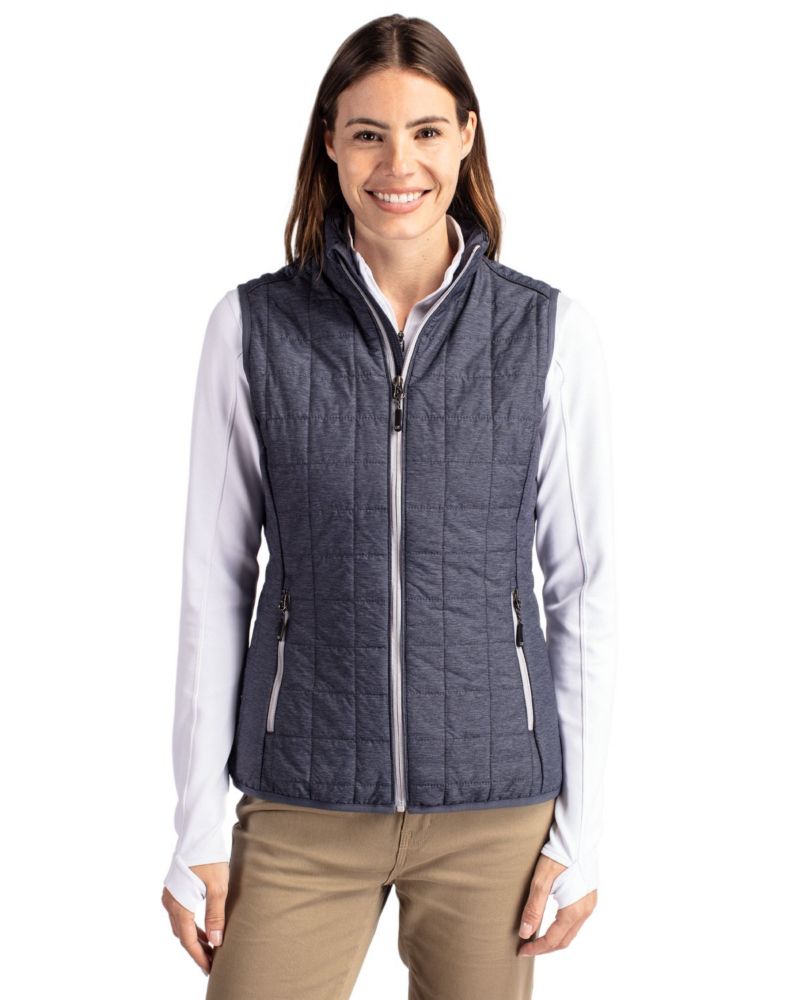 Women's Cutter and Buck Rainier PrimaLoft Eco Insulated Full Zip Puffer Vest