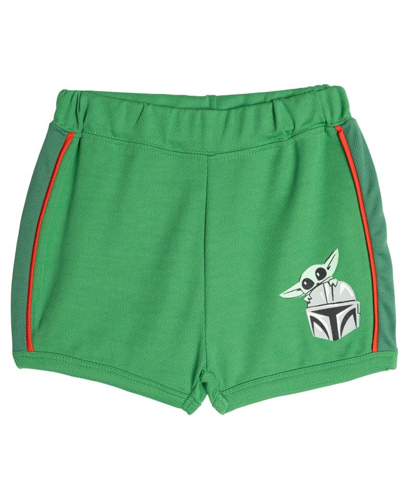 Baby Boys ( new born to 24 M ) Grogu Athletic 2-Piece Tee and Shorts Set
