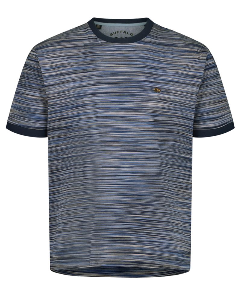 Men's Horizontal Stripe Pattern T-Shirt