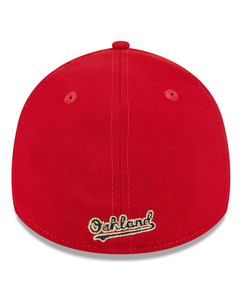 Men's Red Oakland Athletics 2023 Fourth of July 39THIRTY Flex Fit Hat