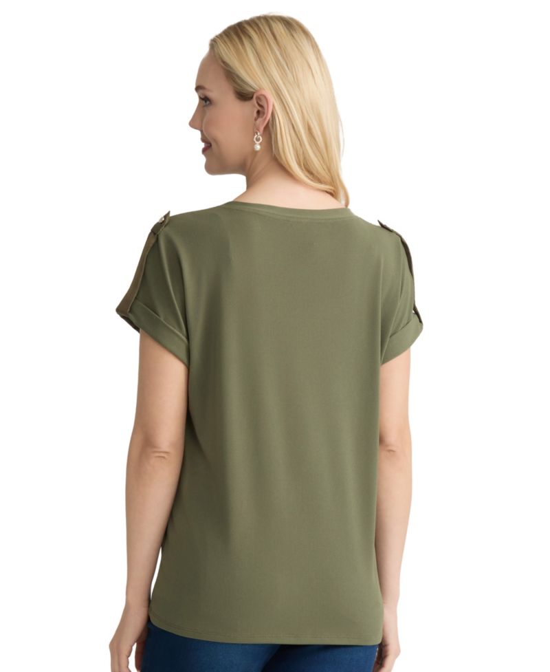 Women's Roll Cuff Tab T-Shirt