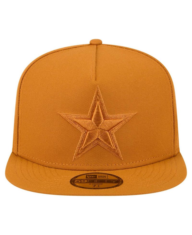 Men's Brown Dallas Cowboys Color Pack A-Frame 59FIFTY Fitted Hat