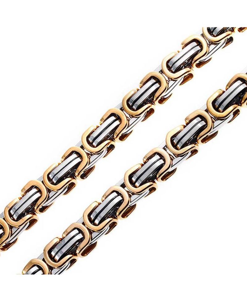 Biker Jewelry Urban Double Link Flexible Heavy Chain Necklace Stainless Steel