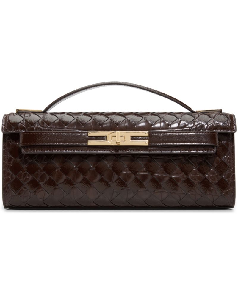 Mirzzaa Small Turn-Lock Clutch Crossbody Handbag
