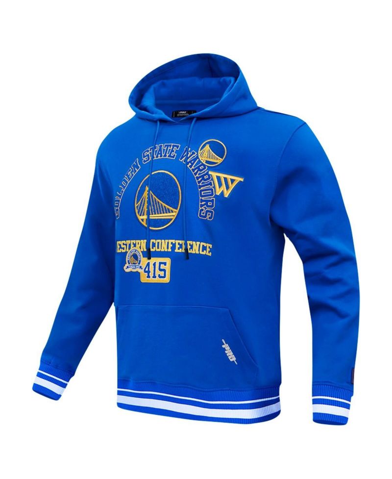 Men's Royal Golden State Warriors Area Code Pullover Hoodie