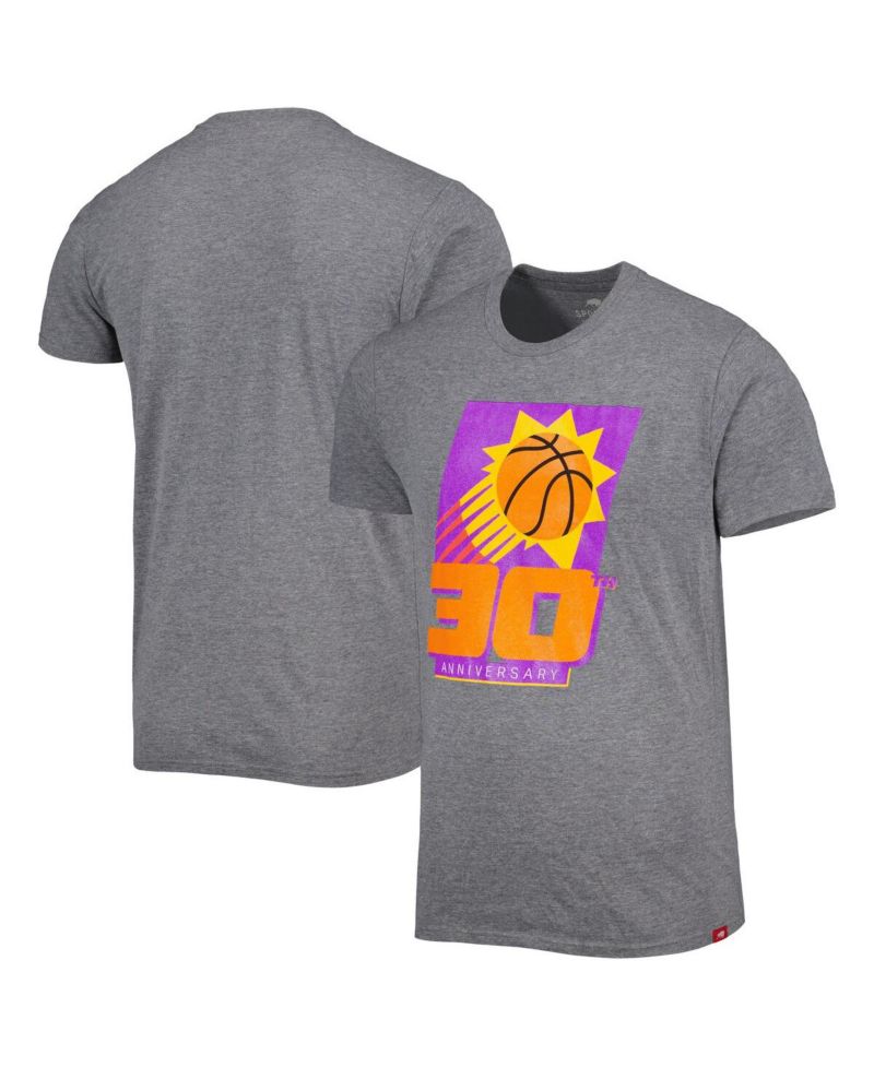 Men's and Women's Heather Gray Phoenix Suns 30th Anniversary Celebration Comfy Tri-Blend T-shirt
