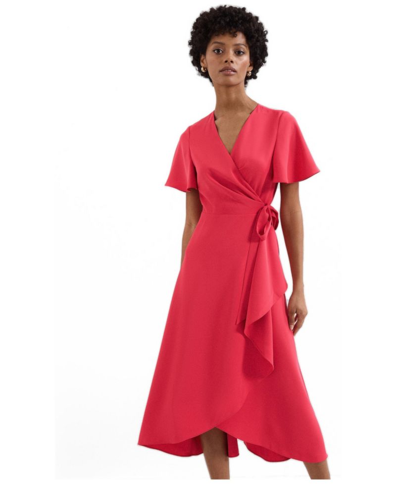 Women's Julissa Short Sleeve Wrap Midi Dress