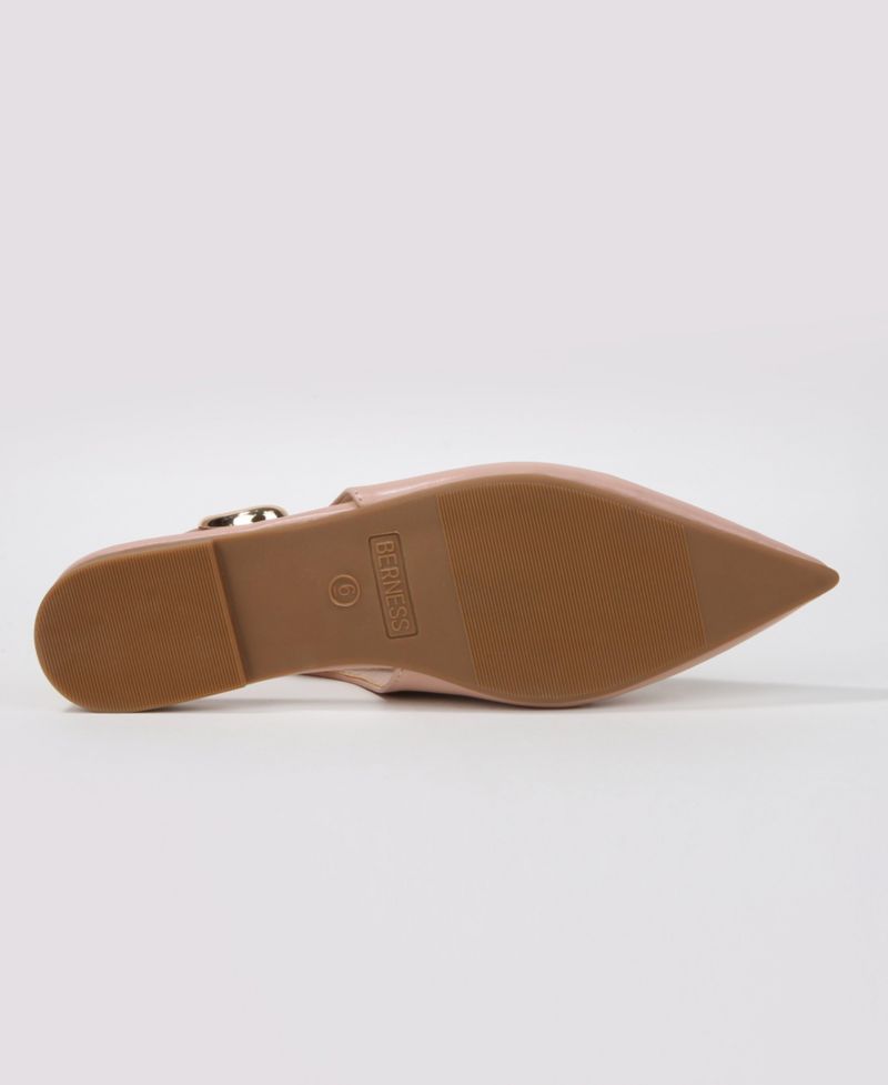 Women's Reed Slingback Flats with Gold-Tone Accent