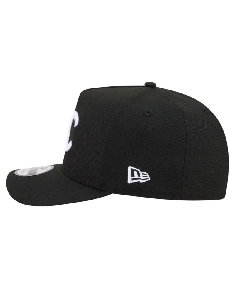 Men's Black Chicago Cubs Motion A-Frame 9FIFTY Snapback Hat