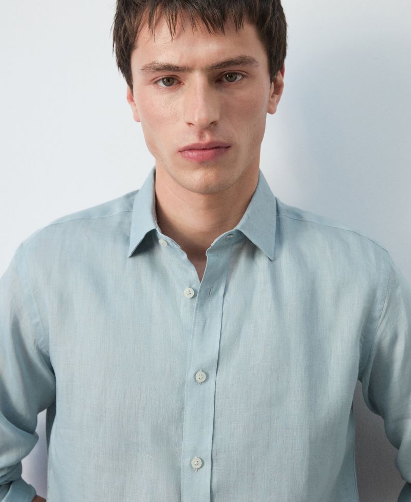 Men's Regular-Fit Linen Shirt