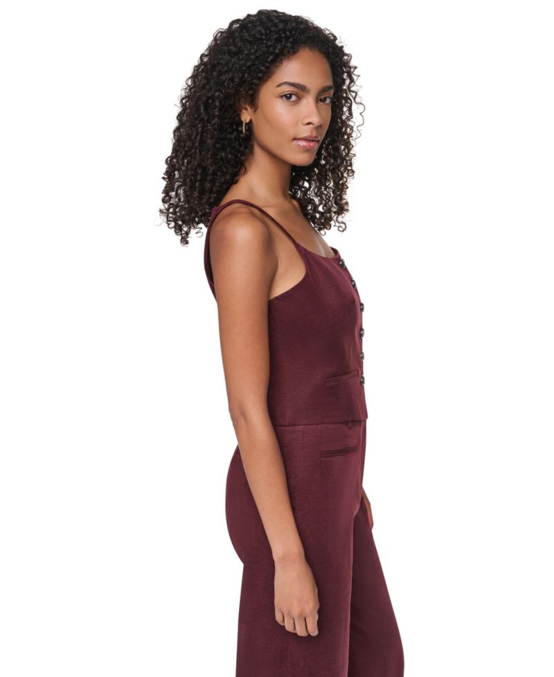 Women's Button-Front Tailored Vest
