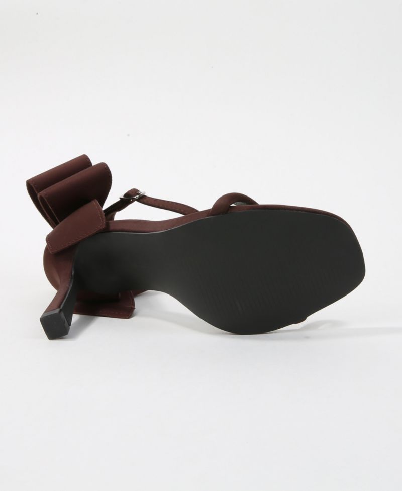 Women's Oversized Bow Ankle Strap Stilettos