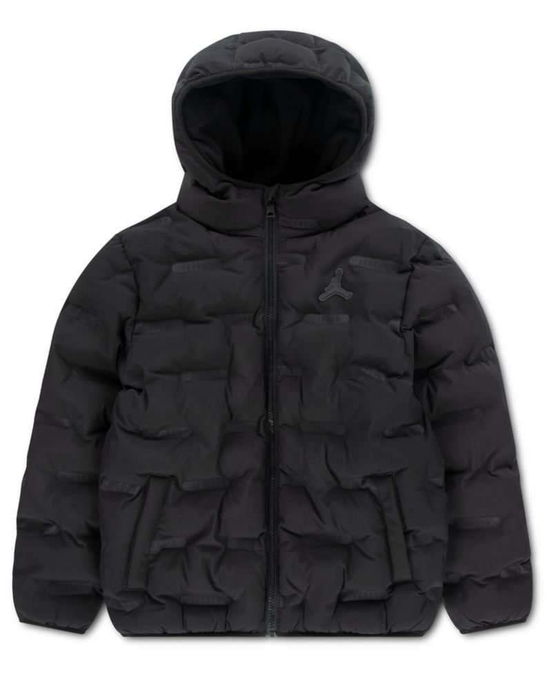 Boys' 8-20 Heat Debossed Midweight Long-Sleeve Puffer Jacket