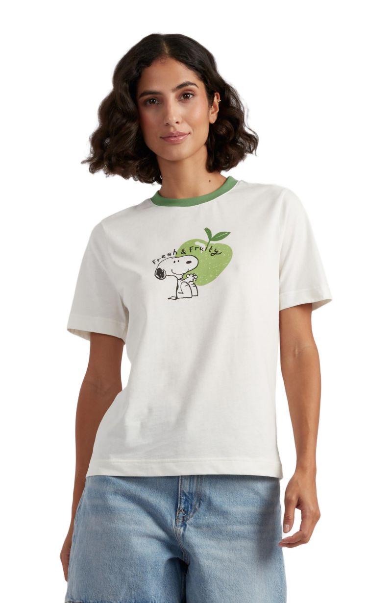 Women's Chinti and Parker Snoopy Apple T-Shirt