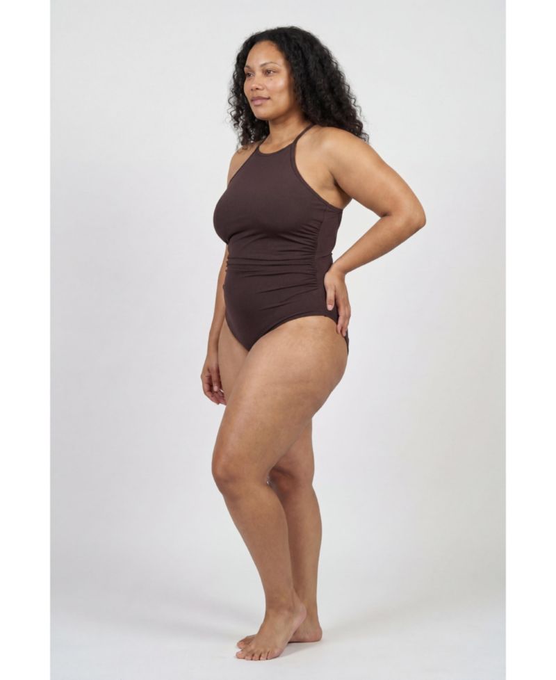 Women's Crossback High Neck One Piece Swimsuit