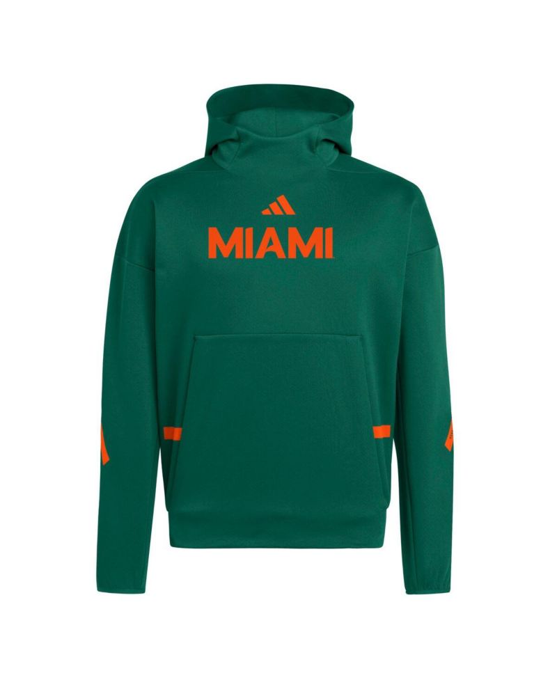 Men's Green Miami Hurricanes Z.N.E. Pullover Hoodie