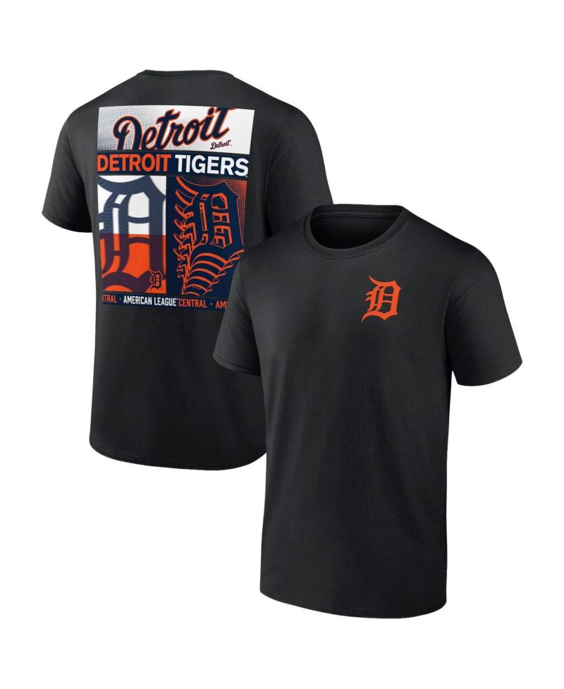 Men's Profile Black Detroit Tigers Big & Tall Two-Sided Graphic T-Shirt