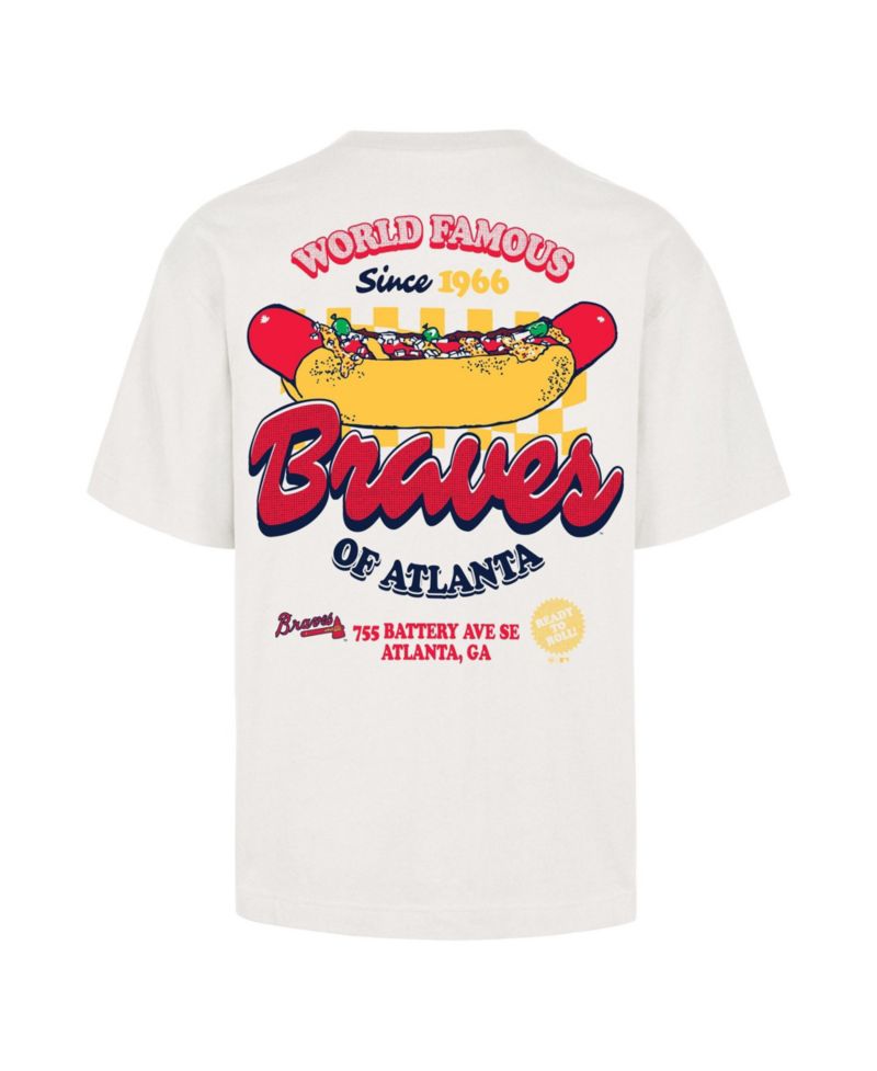 Men's Cream Atlanta Braves Glizzy T-Shirt