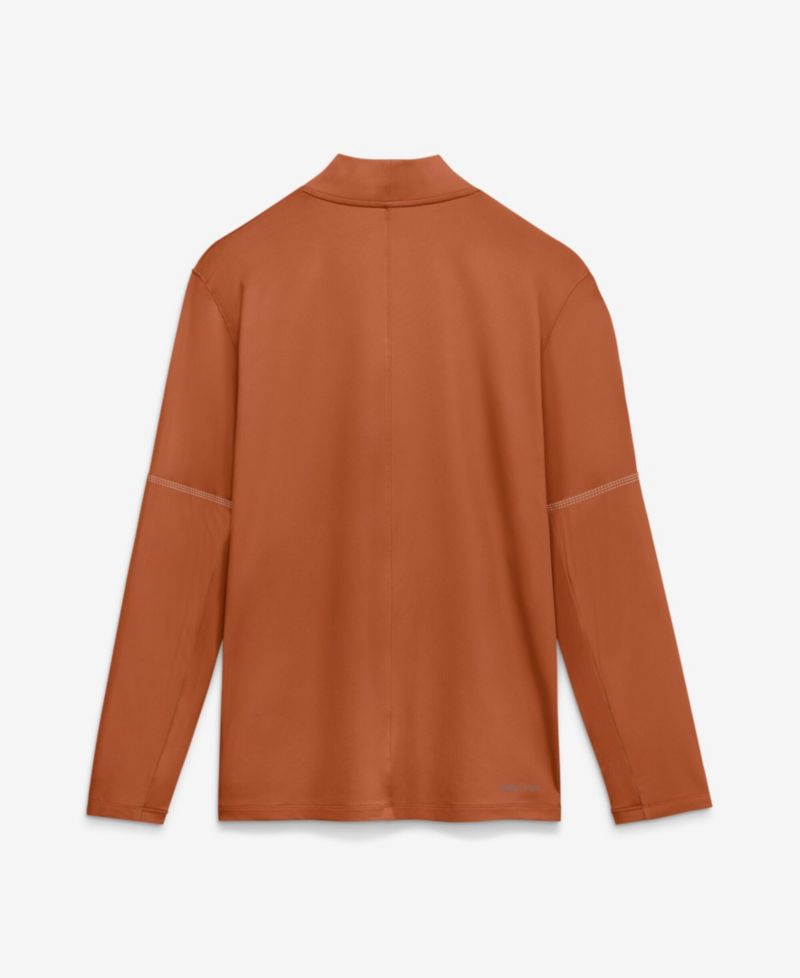 Men's Texas Orange Texas Longhorns Sideline Dri-FIT Long Sleeve Half-Zip Pullover