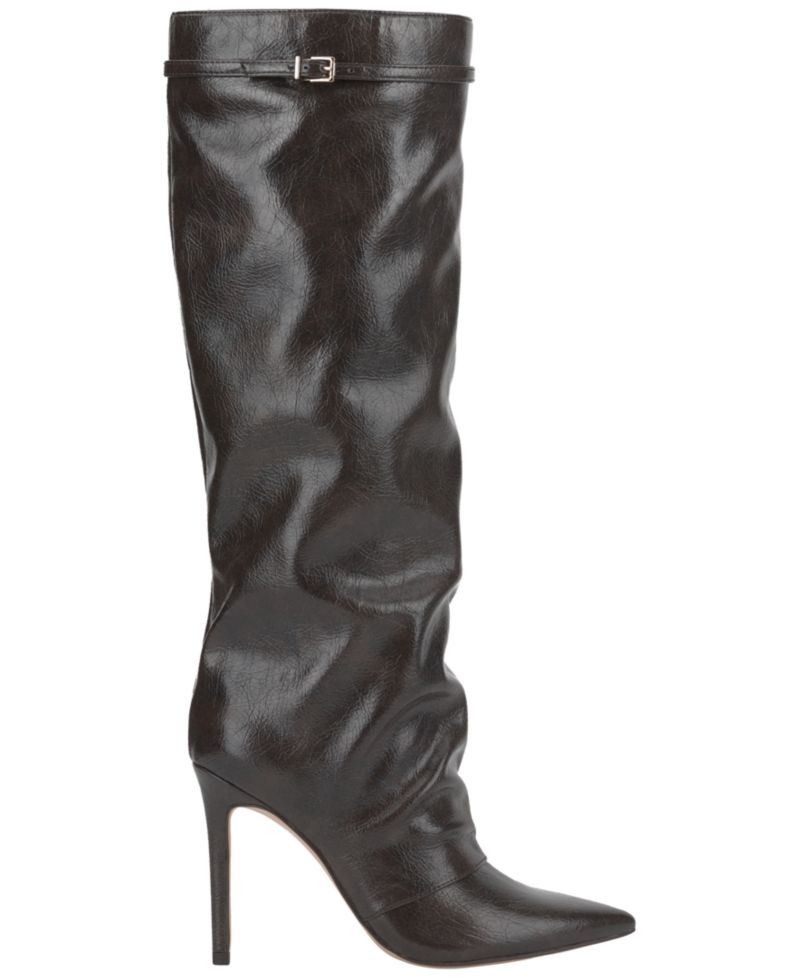 Women's Paeril Buckle Slouch Stiletto Boots, Regular & Wide Calf