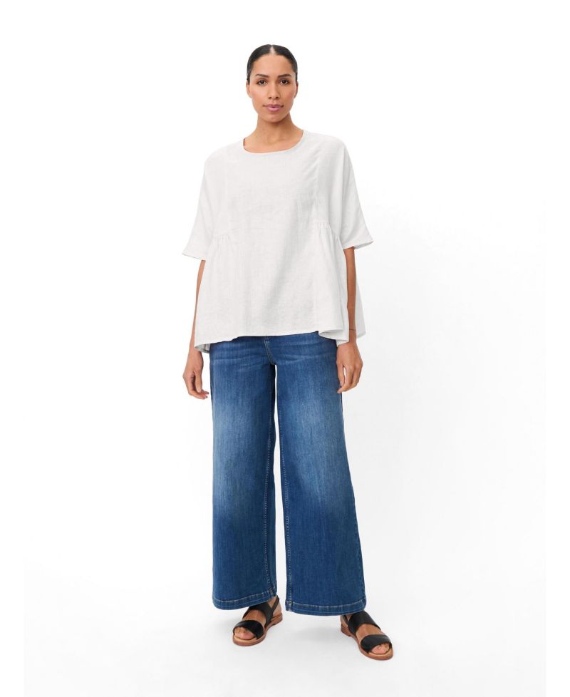 Women's Mablissea Oversized Short-Sleeve Linen Blouse