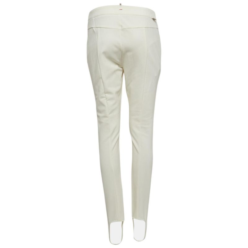 Women's Grenoble White Technical Jersey Stirrup Ski Pants