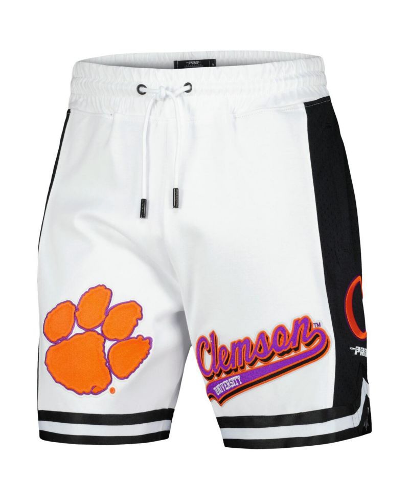 Men's White Clemson Tigers Script Tail DK 2.0 Shorts