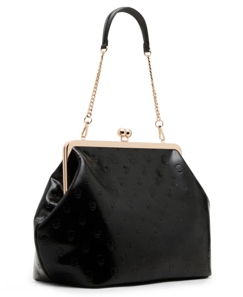 Skull Deboss Large Clutch Handbag